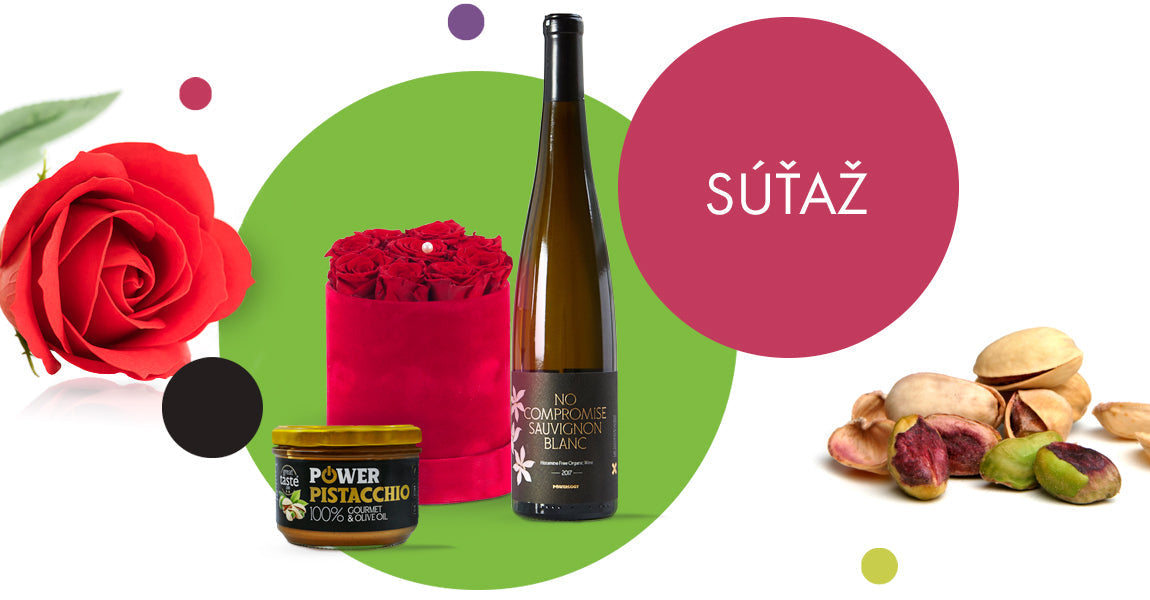 Vyhrajte flower box s bio vínom a pistáciovým krémom