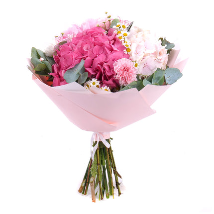 03001052_kvetinova-taska-sweet-farebne-hortenzie-karafiaty-a-cokolada