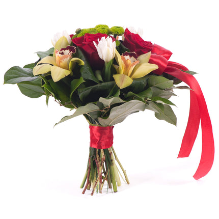 03001195_kytica-zimona-2-cervene-ruze-zlte-cymbidium-tulipany