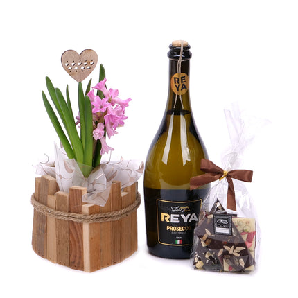 03001840_darcekovy-set-hyacint-v-drevenom-srdci-prosecco-reya-a-cokolada