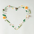 Venovanie Srdce z lúčnych kvetov