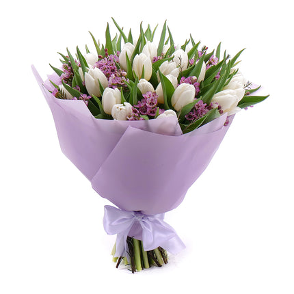 Jarona 20 biele tulipány,waxflover