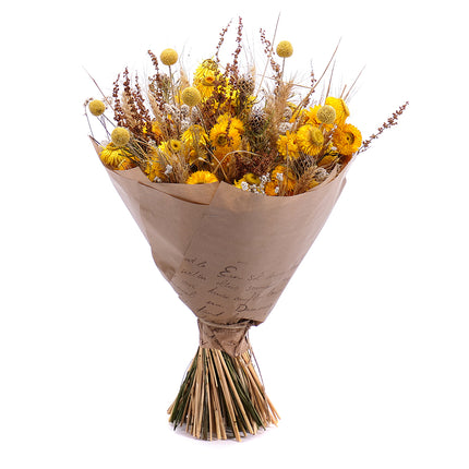 Irigo szárított szalmavirág csokor