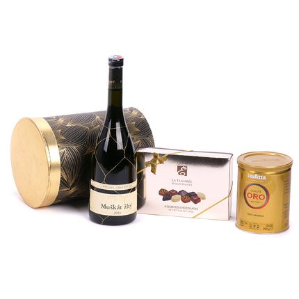 Darčekový zlato-čierny box ORO