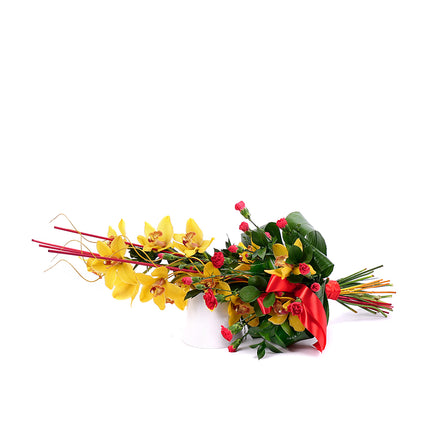 Orchidea žltá na vysoko