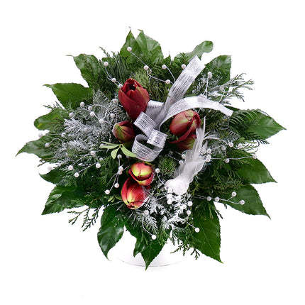 Kytica Zimona 8 červený amarylis