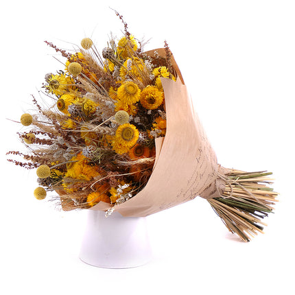 Irigo szárított szalmavirág csokor