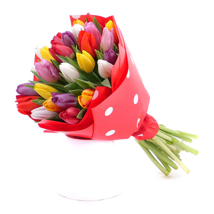 Kvetinová taška Sweet farebné tulipány pure 25