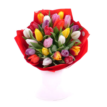 Kvetinová taška Sweet farebné tulipány pure 25