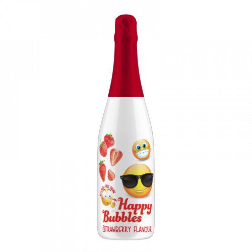 Happy Bubbles jahoda 0,75 l