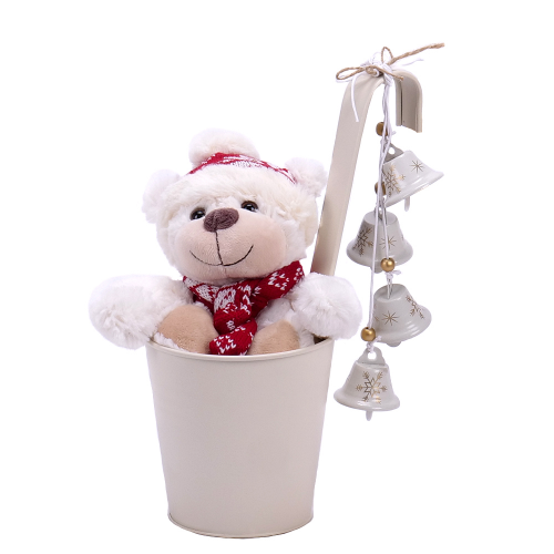 Darčekový set plyšový macko a zvončeky