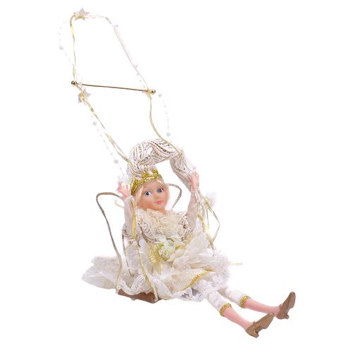 Postavička vianočná L134 na hojdačke 35cm