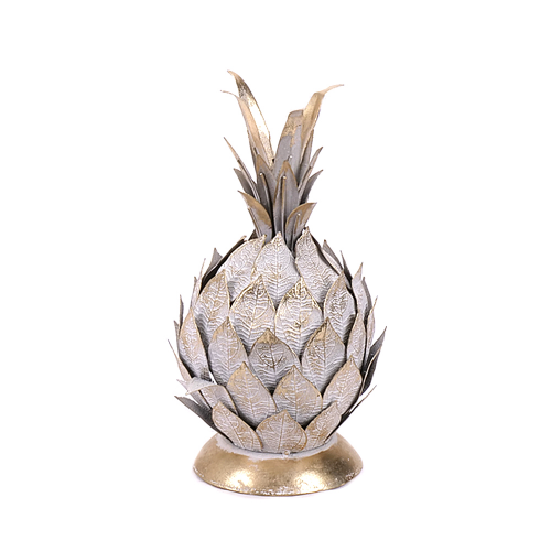 Dekorácia ananás 18x18x36.5cm X47 kov
