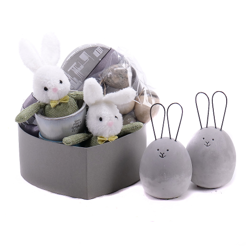 Darčekový set zajačiky a veľkonočné vajíčka