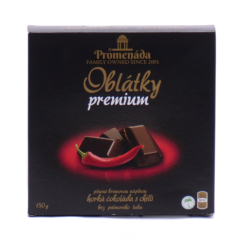 Oblátky Premium horká čokoláda s chilli 150 g