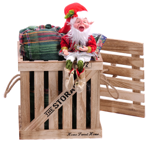 Darčekový drevený box Elf