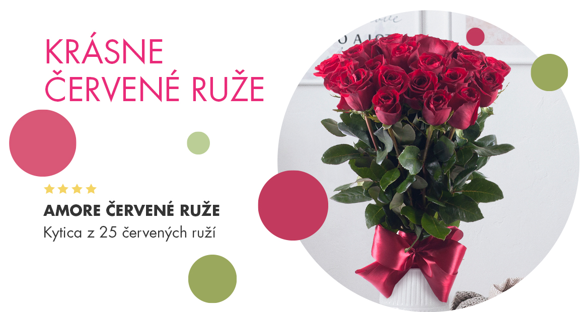 Amore červené ruže