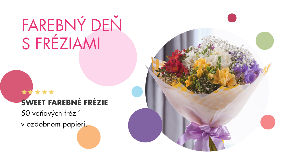 Sweet farebné frézie