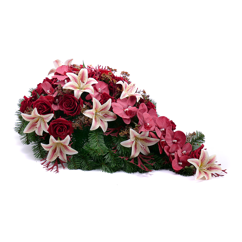 E-shop Irigo smútočná slza bordové kvety