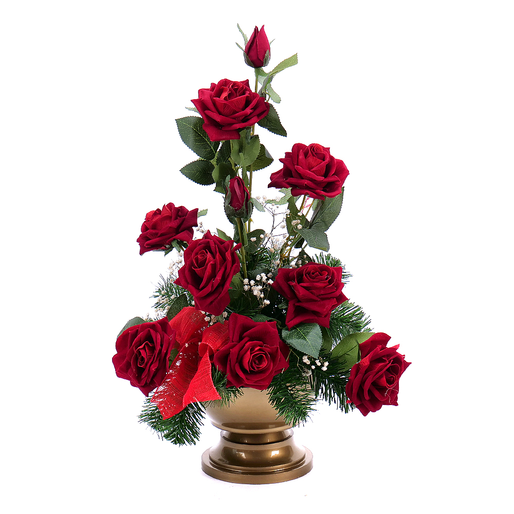 E-shop Irigo smútočný aranžmán červené ruže
