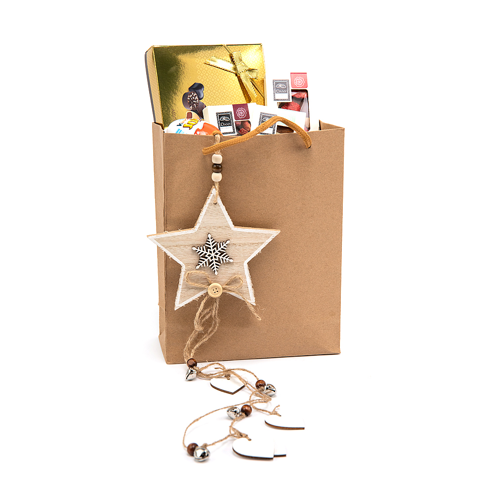 Darčeková papierová taška hviezda
