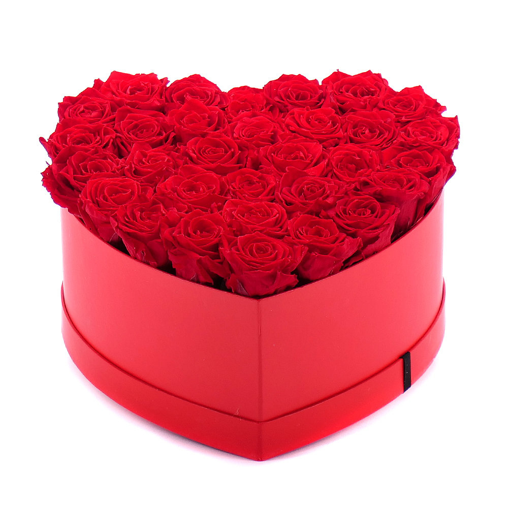 E-shop In eterno červené srdce 31 červených ruží