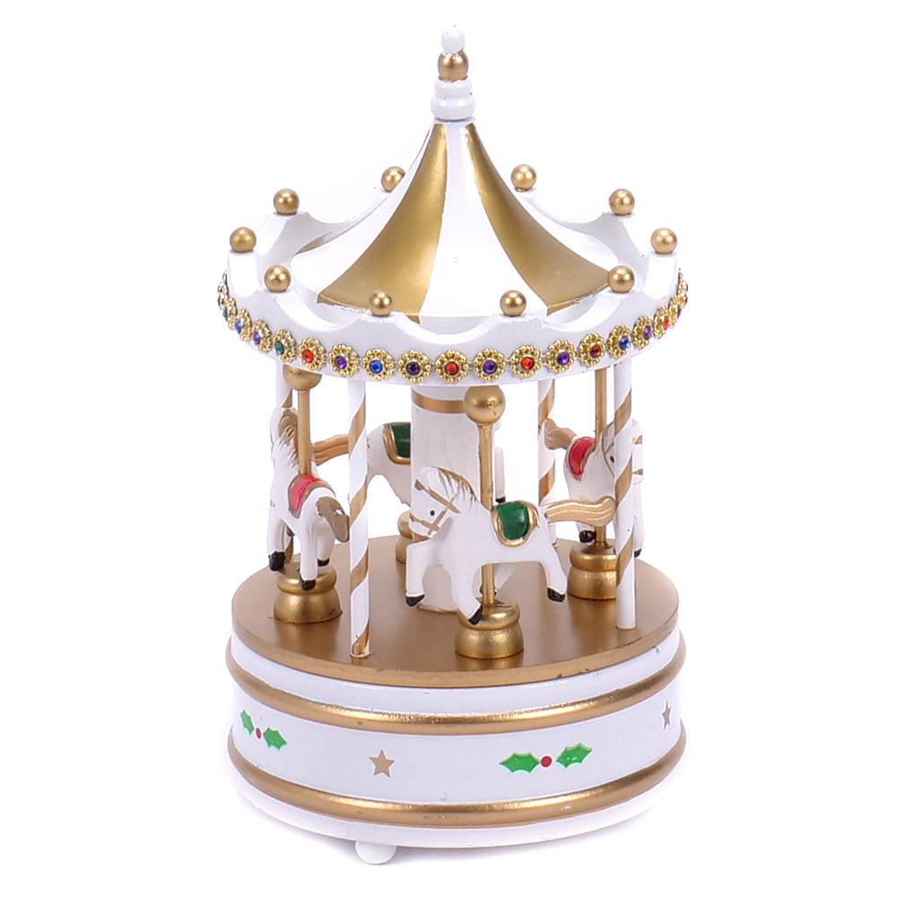 Hracia skrinka L9 kolotoč 22x12,5cm drevo