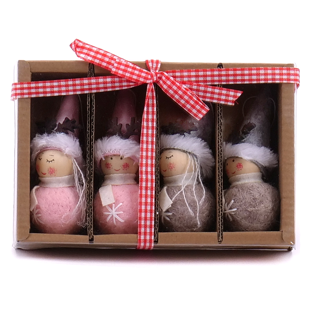 Figurka vianočná x4 L159 mix balenie