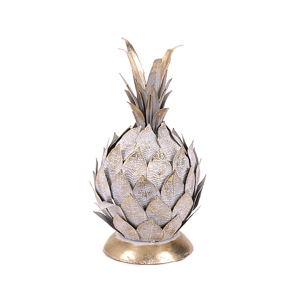 Dekorácia ananás 18x18x36.5cm X47 kov