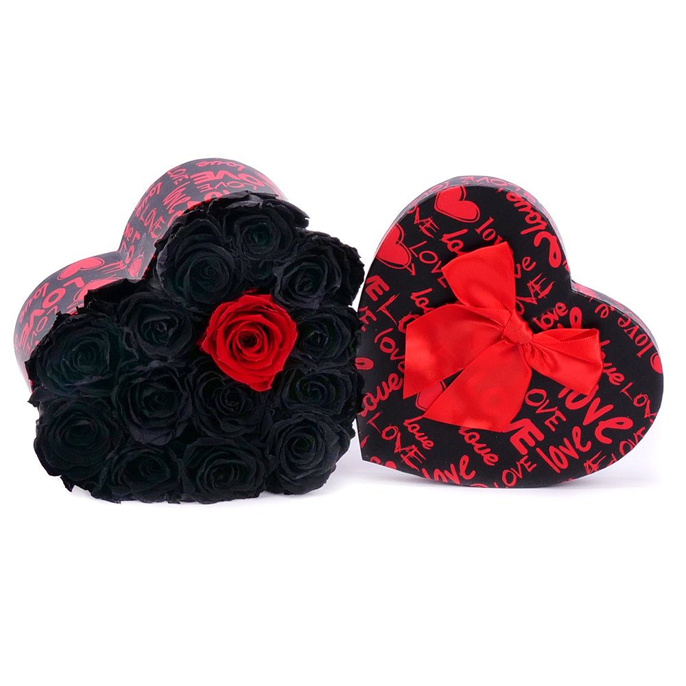 In eterno srdce I love you "M" Monalisa carbon black